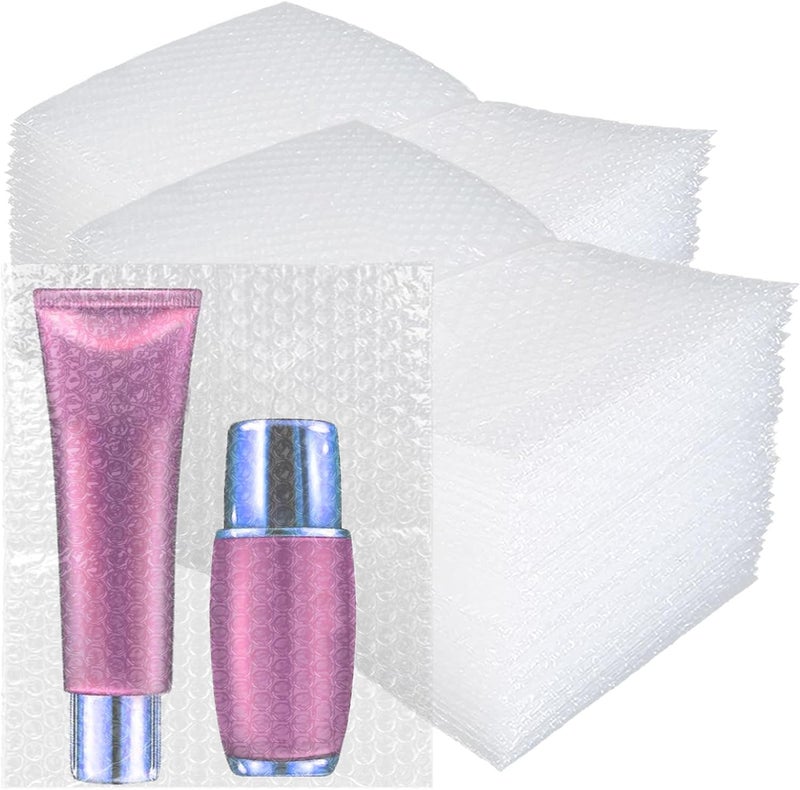 V-chen 100 Pcs Clear Bubble Pouches, 6x10 Inch Bubble Bag Wrap, Foam Bags with Double Walled Cushioning for Moving, Shipping & Packing - Image 1